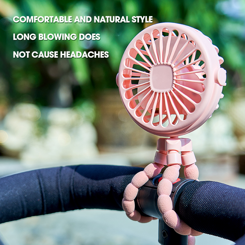 Oscillating Fan Clip - HOMEFISH Taşınabilir Bebek Arabası Fanı Salınımlı