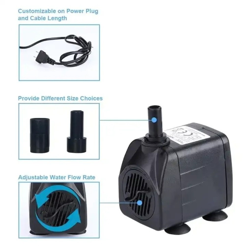 Water Pump Submersible Mini - Siyah Dalgıç Su Pompası Dalgıç Ultra