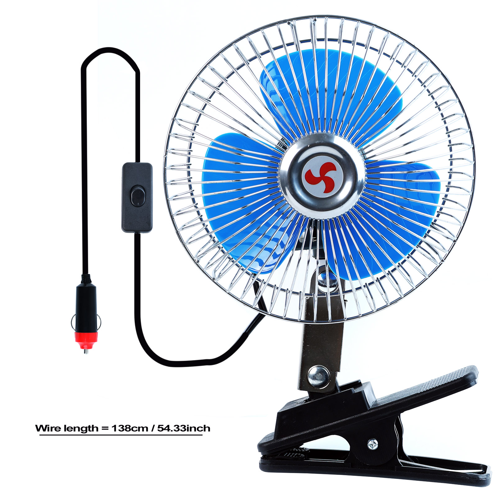 12V 6 ''360 rotasyon yaz araba - Oscillating Fan Clip incelemesi ve fiyatı