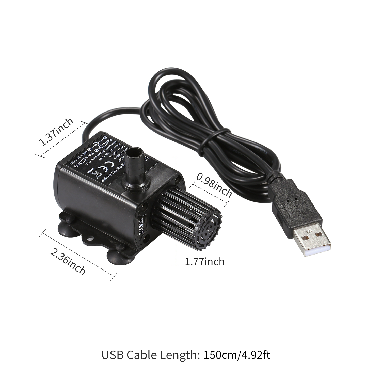 DECDEAL USB Su Pompası Süzgeçl - Water Pump Submersible Mini incelemesi ve fiyatı