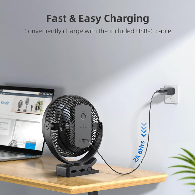 OPOLAR 8 inç Şarj Edilebilir K - Oscillating Fan Clip incelemesi ve fiyatı
