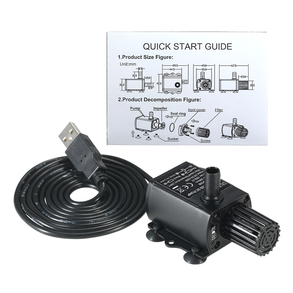 USB DC5V 4.8W Ultra sessiz Min - Water Pump Submersible Mini incelemesi ve fiyatı