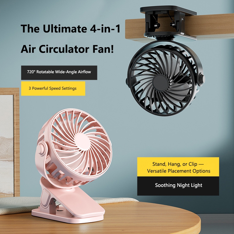 Taşınabilir Şarj Edilebilir Kl - Oscillating Fan Clip incelemesi ve fiyatı